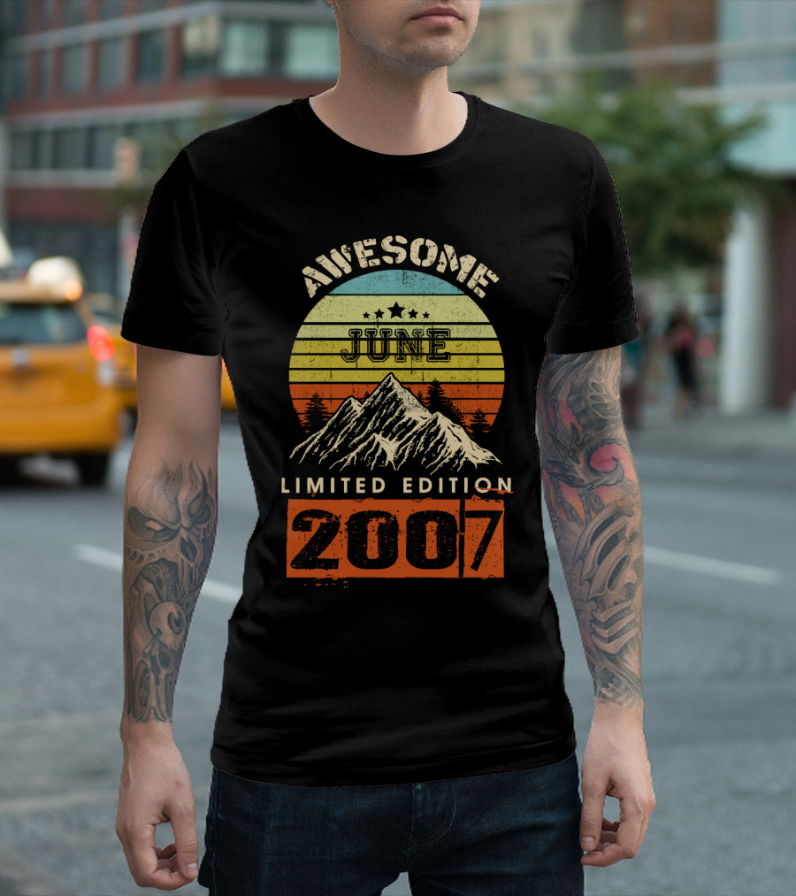 Awesome June 2007 Vintage Mountain T-Shirt