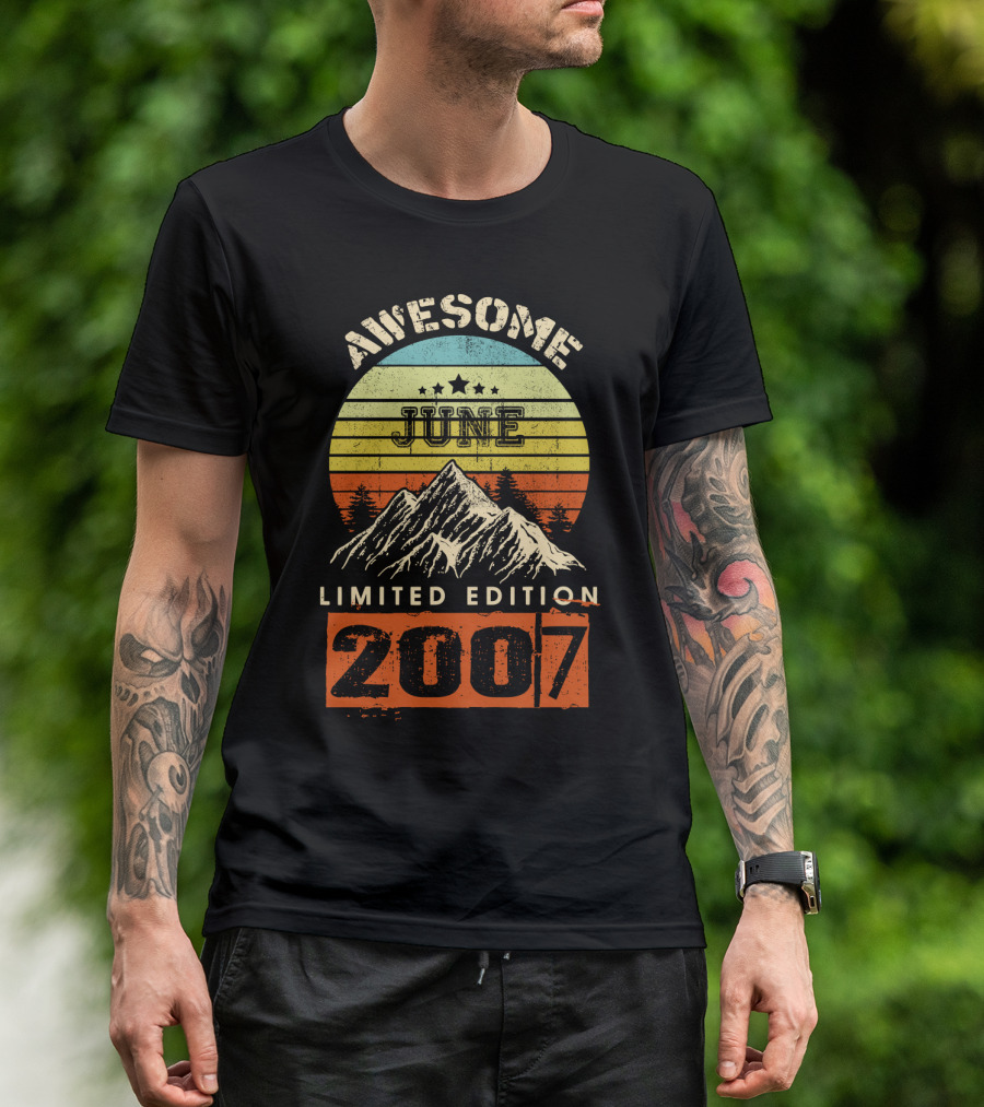 Awesome June 2007 Vintage Mountain T-Shirt