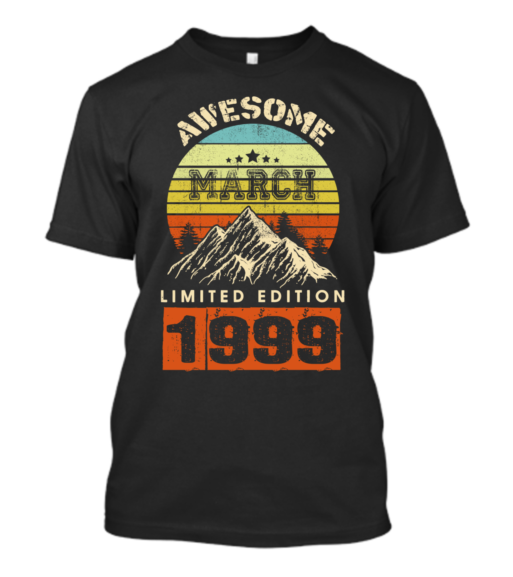 Awesome March 1999 Vintage Birthday T-Shirt