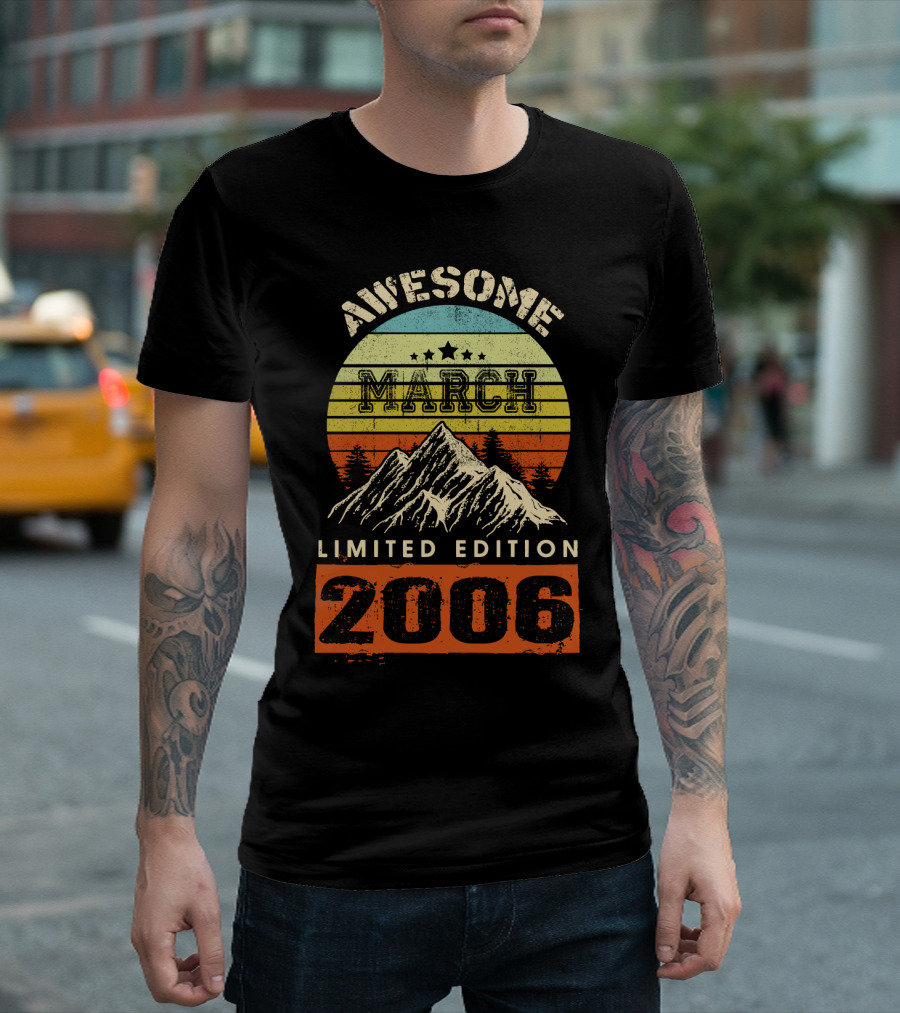 Awesome March 2006 Vintage Birthday T-Shirt