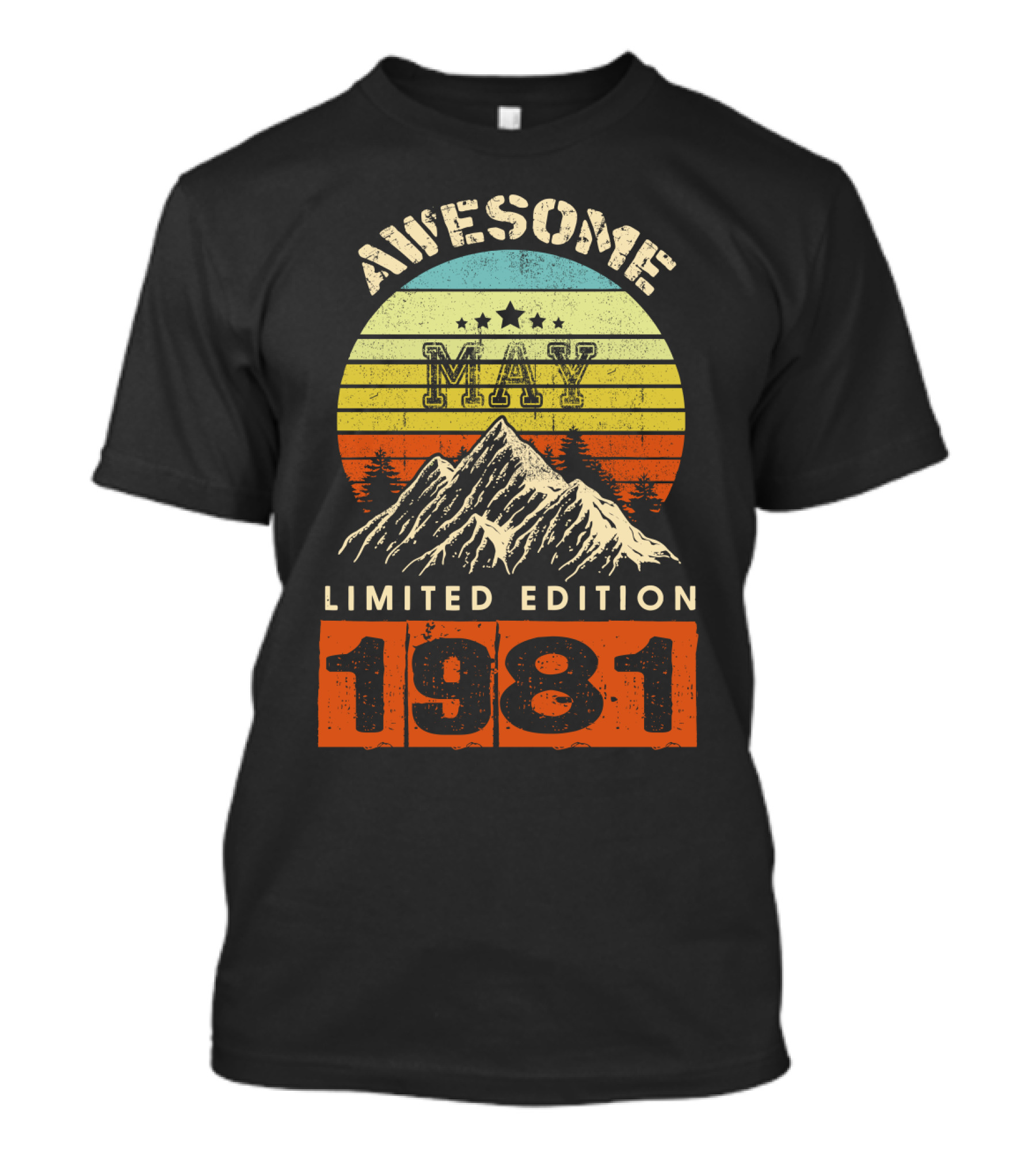 Awesome May 1981 Vintage Birthday T-Shirt