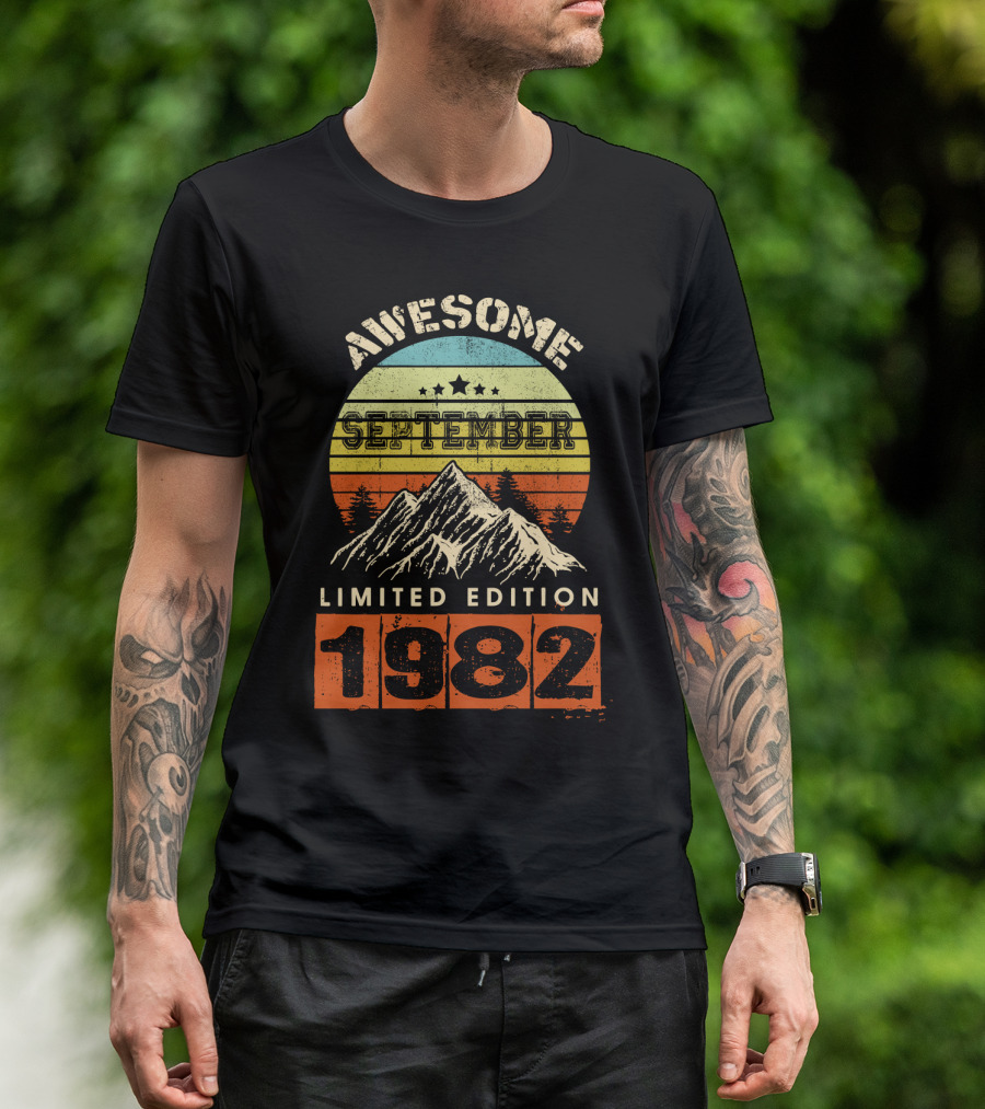 Awesome September 1982 Vintage T-Shirt