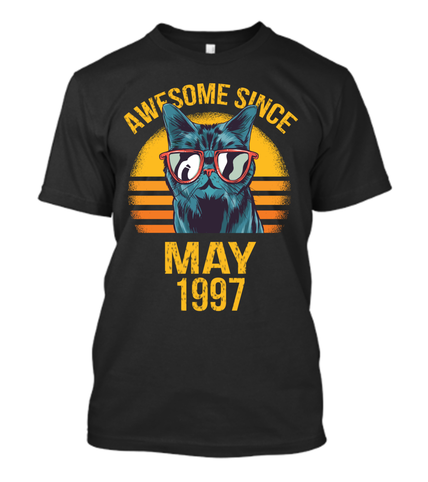Awesome Cat Dad Ever Since May 1997 T-Shirt