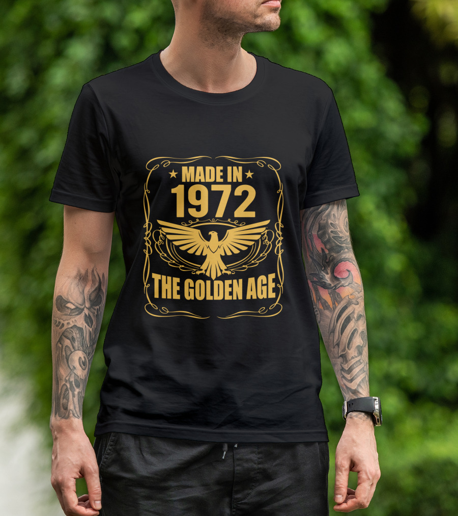 Made In 1972 The Golden Age Eagle T-Shirt