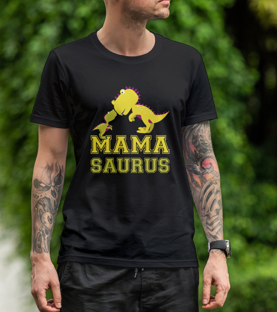 Mamasaurus Dinosaur Mama Saurus T-Shirt