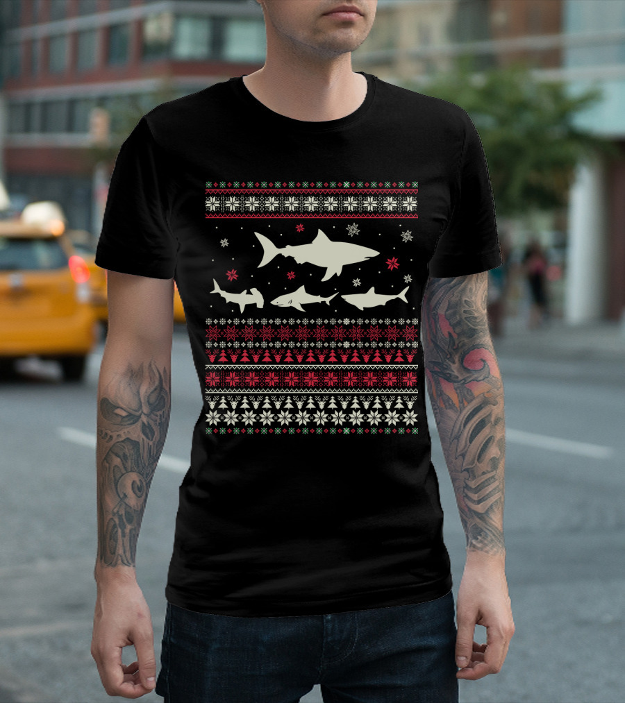 Shark Christmas Ugly T-Shirt