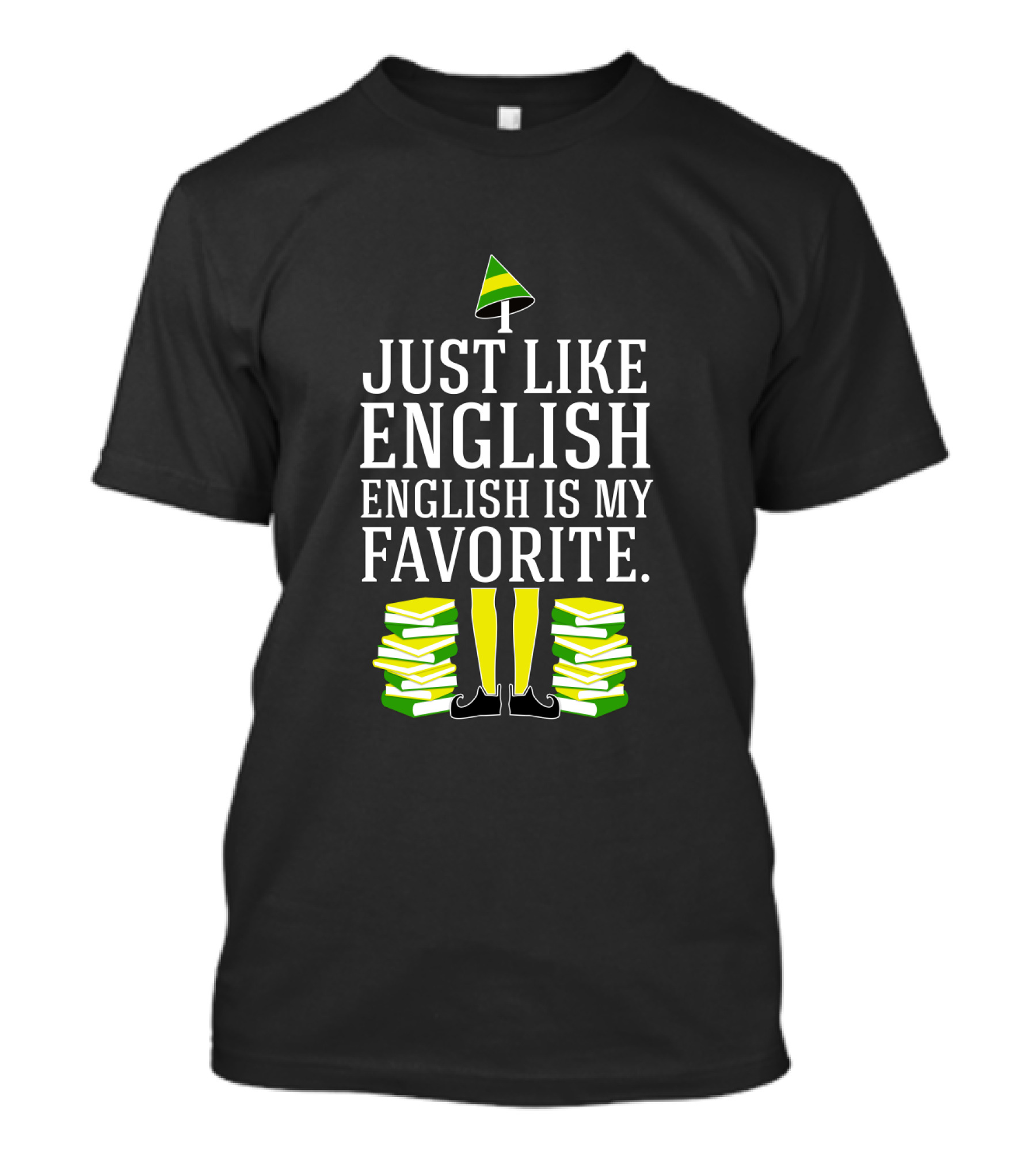 Just Like English Is My Favorite Books And Lamp T-Shirt