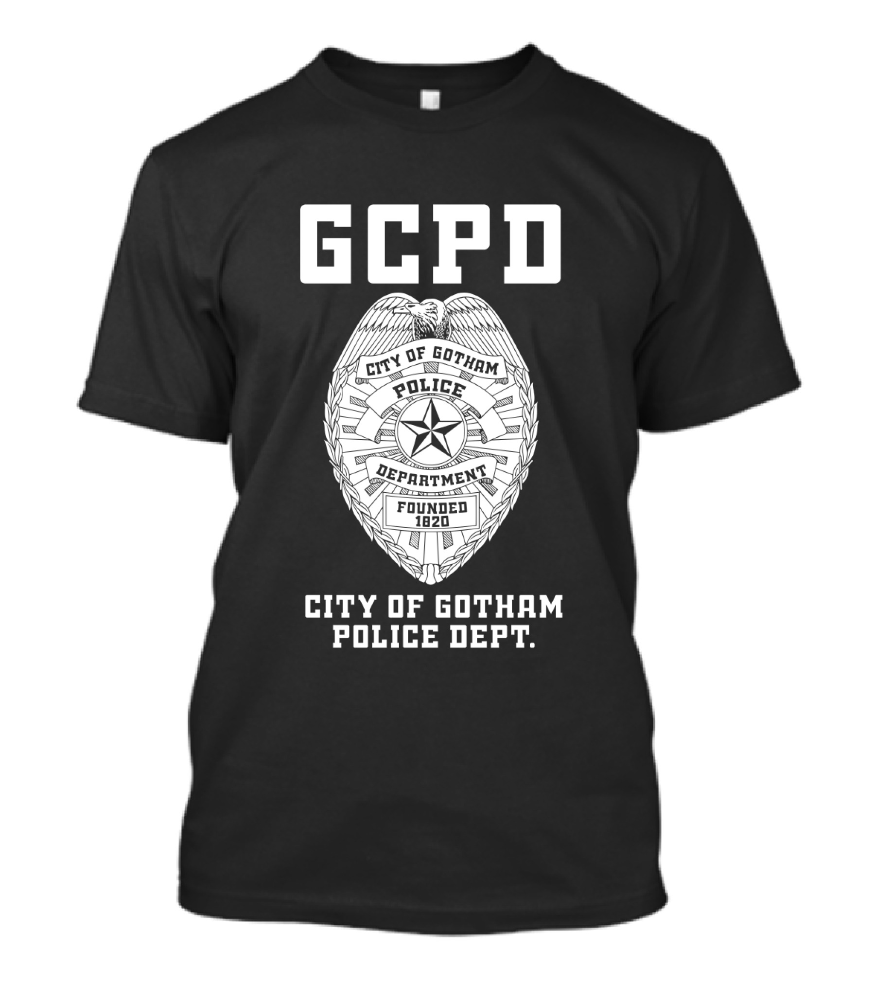 GCPD City Of Gotham Police Department Badge Logo Founded 1820 T-Shirt