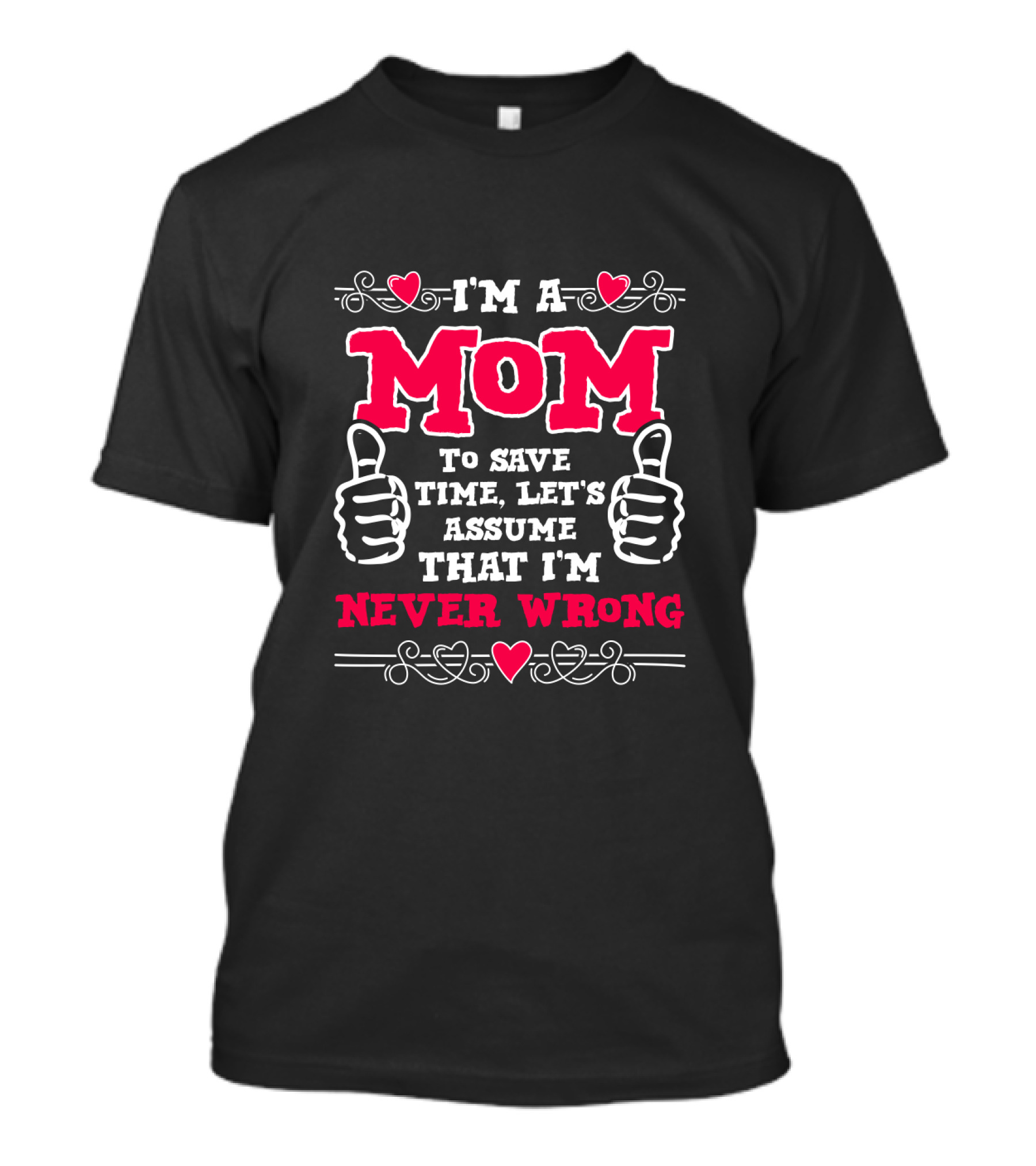 I'm A Mom To Save Time Let's Assume That I'm Never Wrong T-Shirt