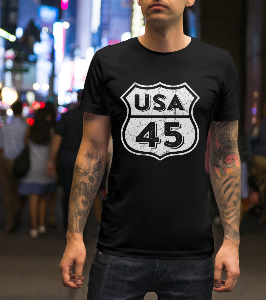USA 45 Veteran T-Shirt