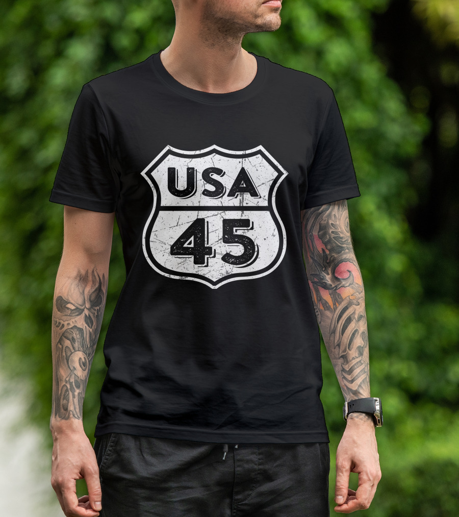 USA 45 Veteran T-Shirt