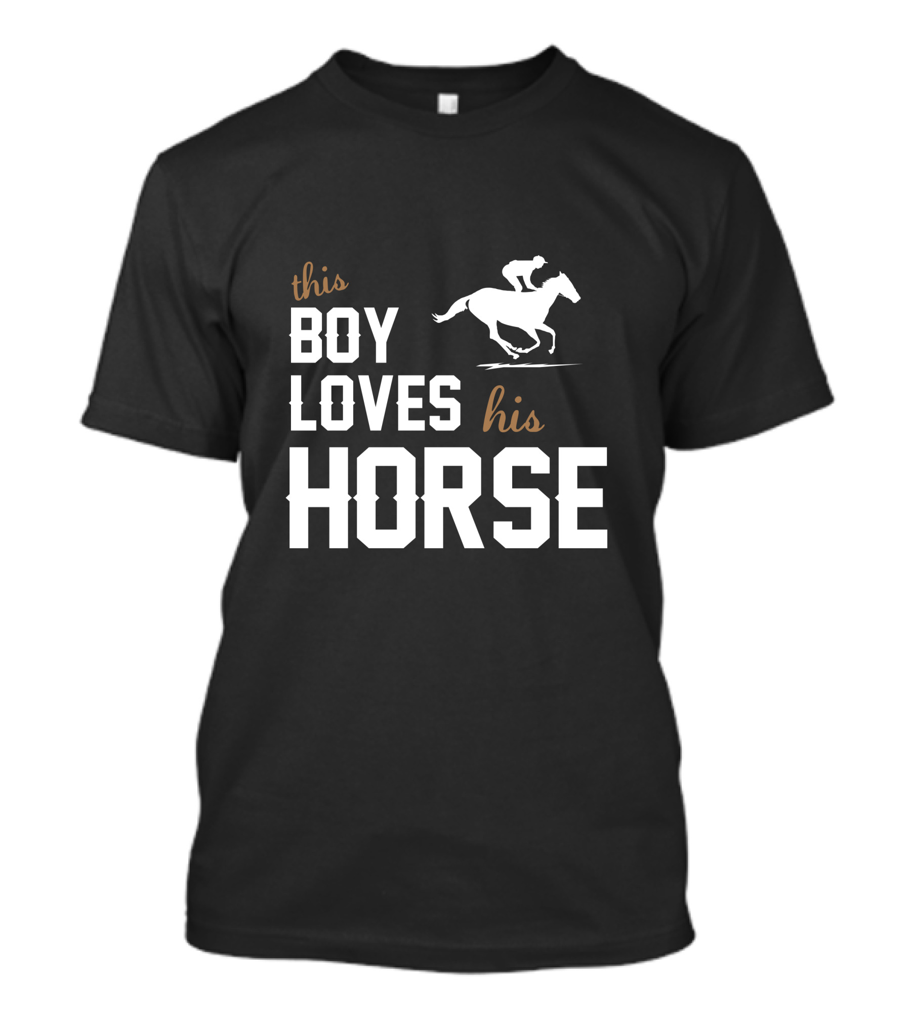 This Boy Loves His Horse Horse Lover Riding T-Shirt