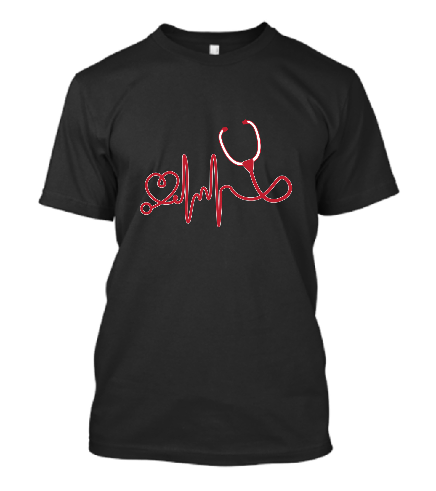 Heartbeat Stethoscope Heartbeat For Nurses RN T-Shirt