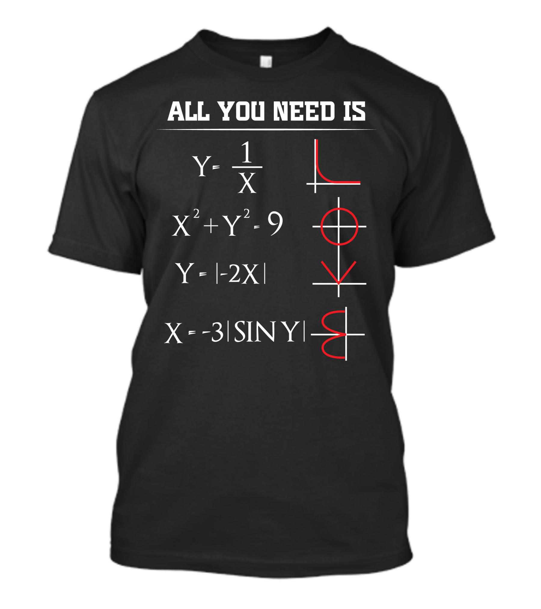 All You Need Is Math Equations Love T-Shirt