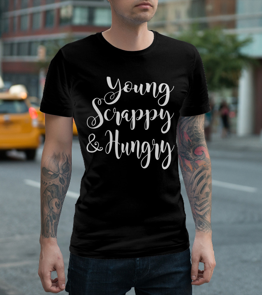 Young Scrappy and Hungry Hamilton Musical T-Shirt
