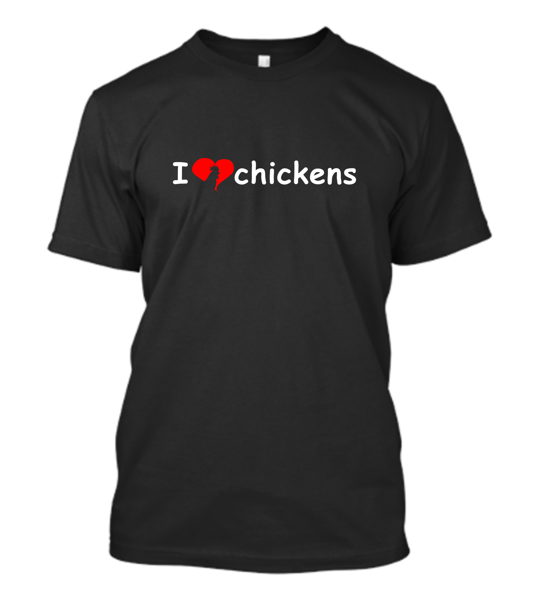 I Heart Chickens Rooster T-Shirt