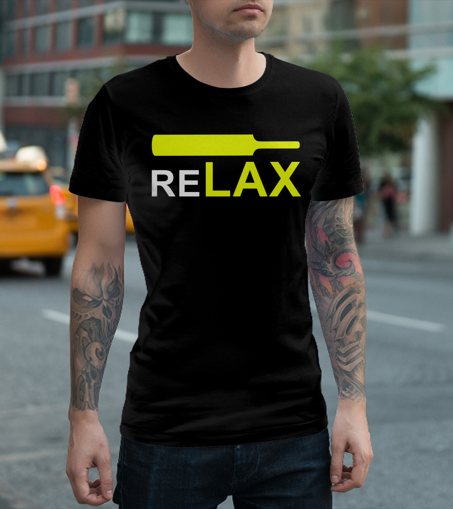 ReLAX Cricket Bat Sports T-Shirt