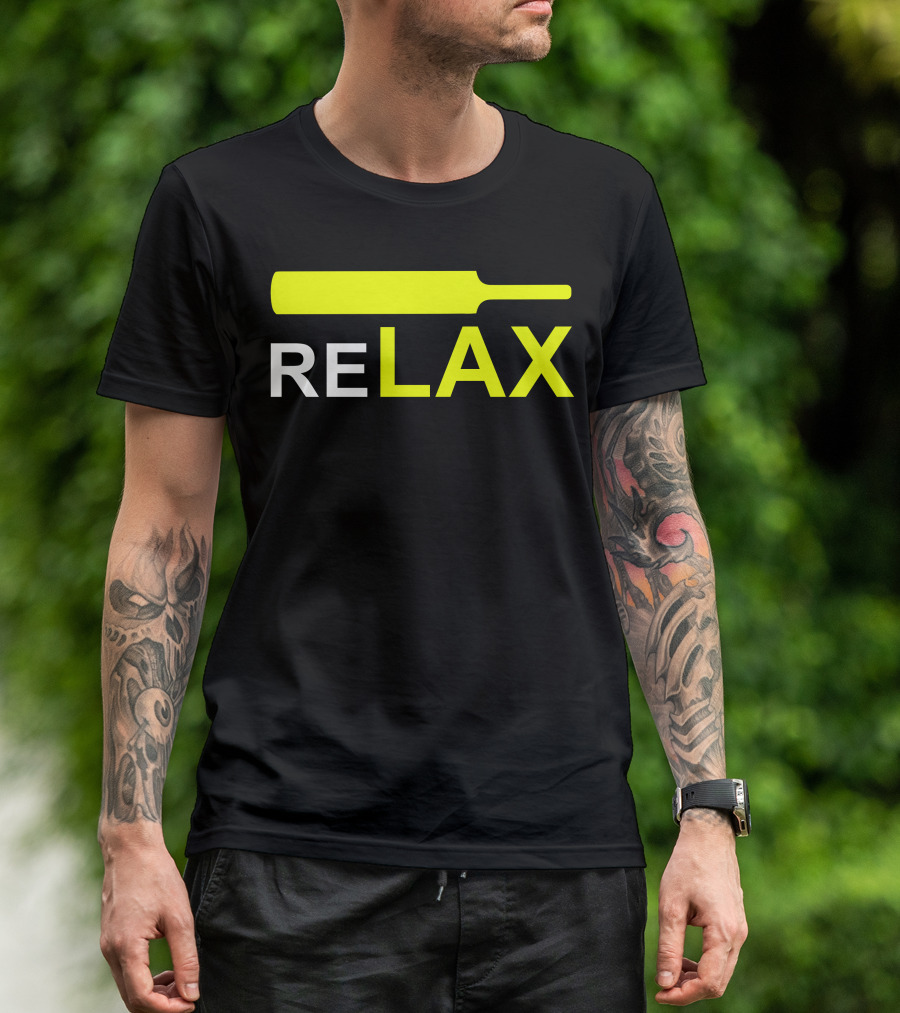 ReLAX Cricket Bat Sports T-Shirt