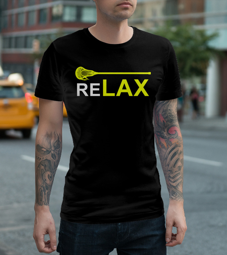 RE LAX Sports Lacrosse Sticks T-Shirt