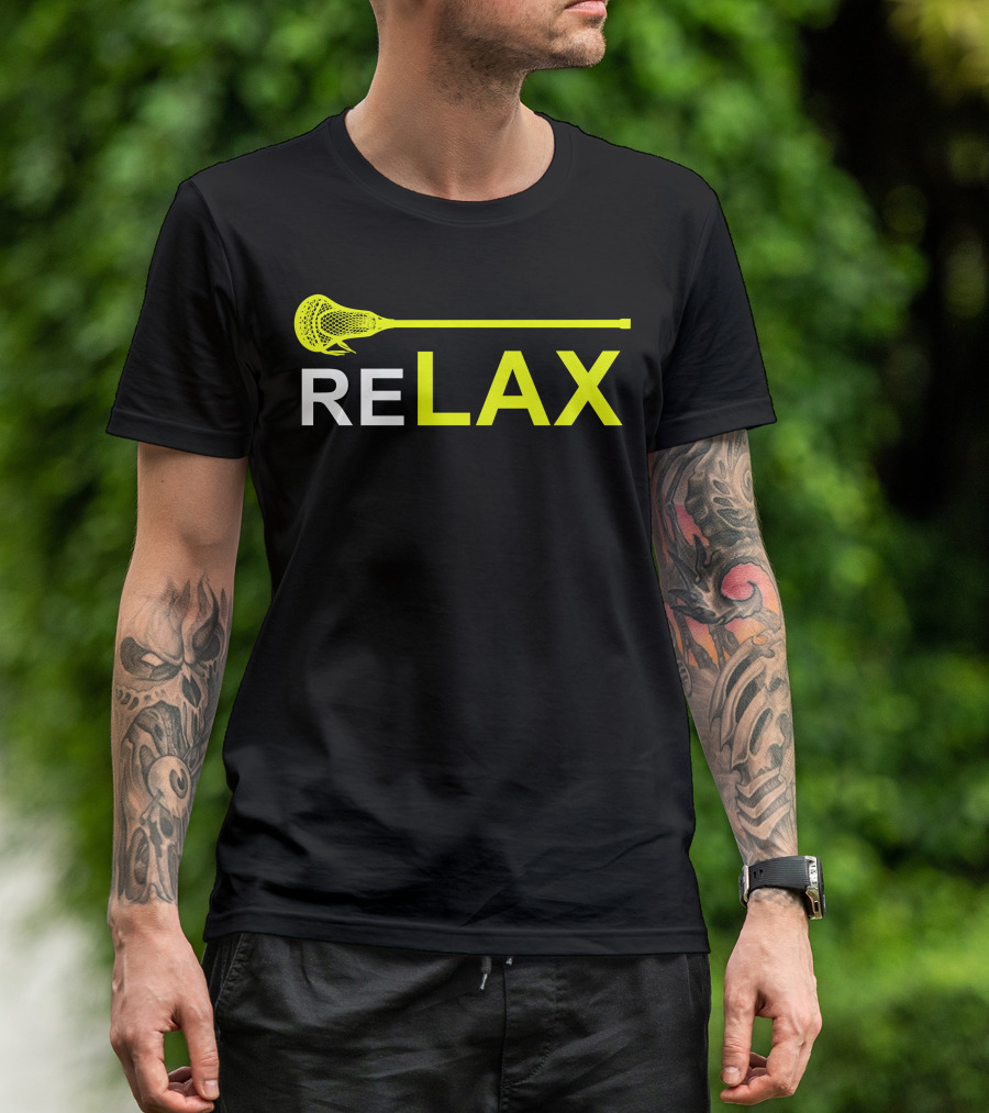 RE LAX Sports Lacrosse Sticks T-Shirt