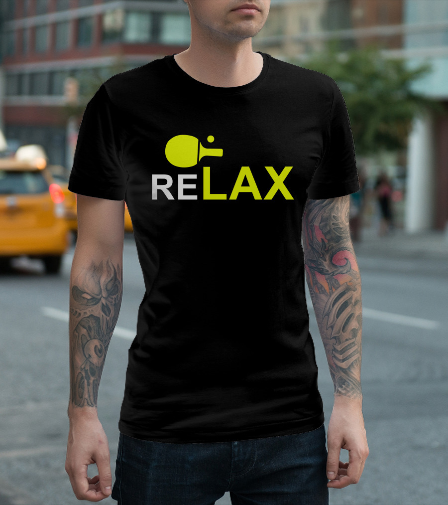 ReLAX Sports Ping Pong Paddle Sticks T-Shirt
