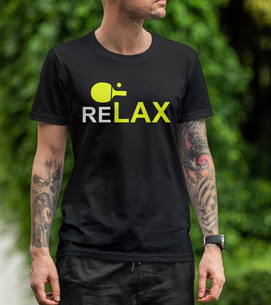ReLAX Sports Ping Pong Paddle Sticks T-Shirt