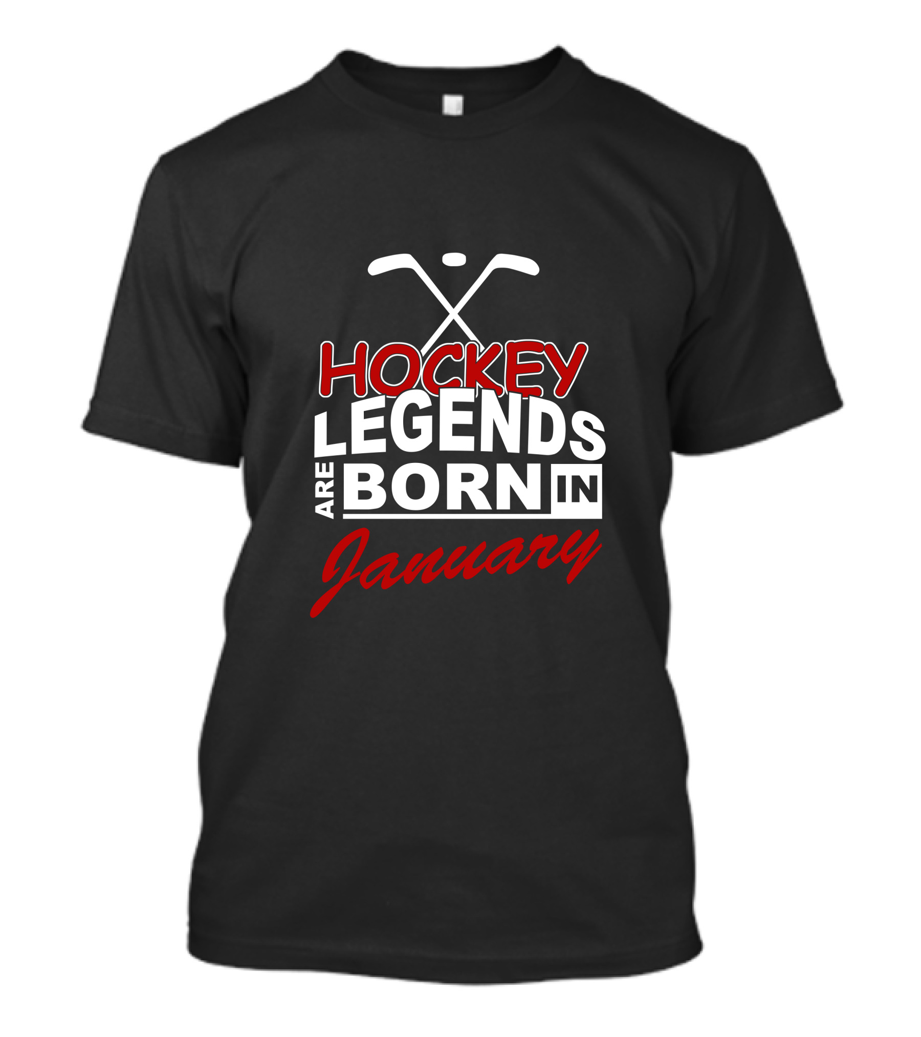 Hockey Legends Are Born In January T-Shirt