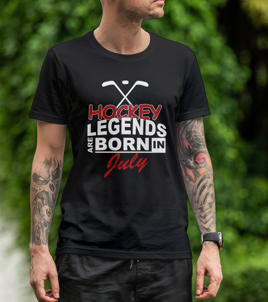 Hockey Legends Born In July T-Shirt
