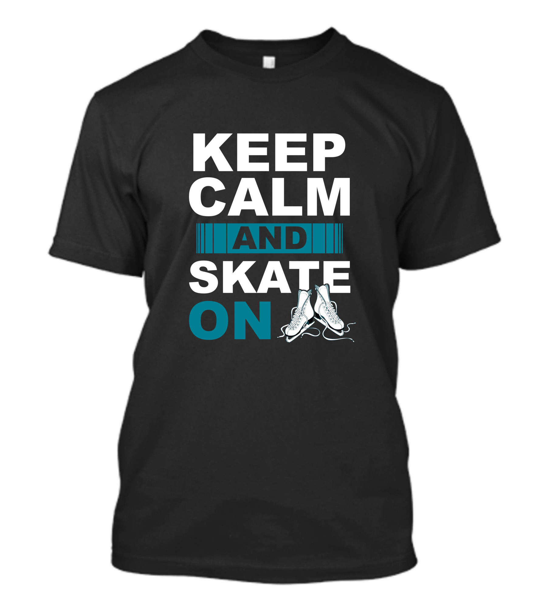 Keep Calm And Skate On Figure Skating Sports Athlete T-Shirt