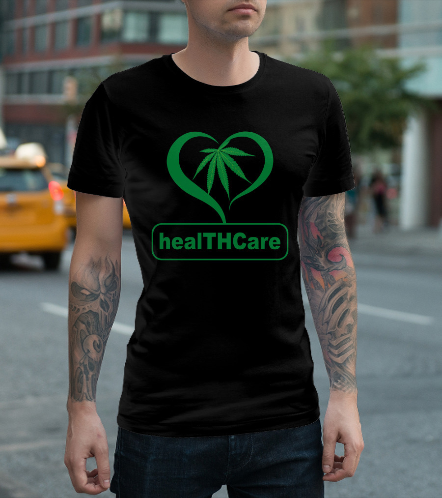 healTHCare Heart Leaf T-Shirt