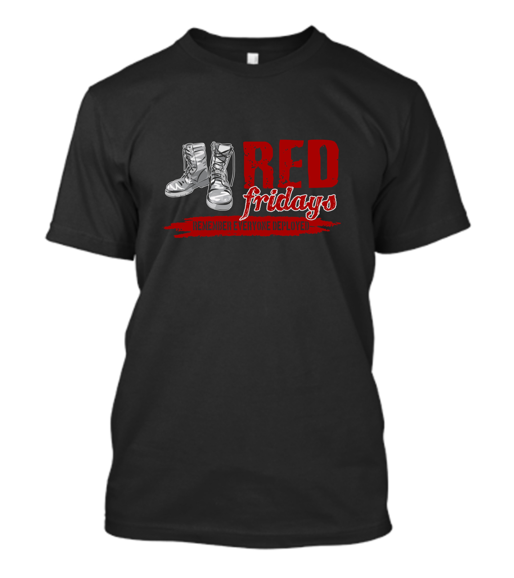 RED Fridays Remember Everyone Deployed Boots T-Shirt