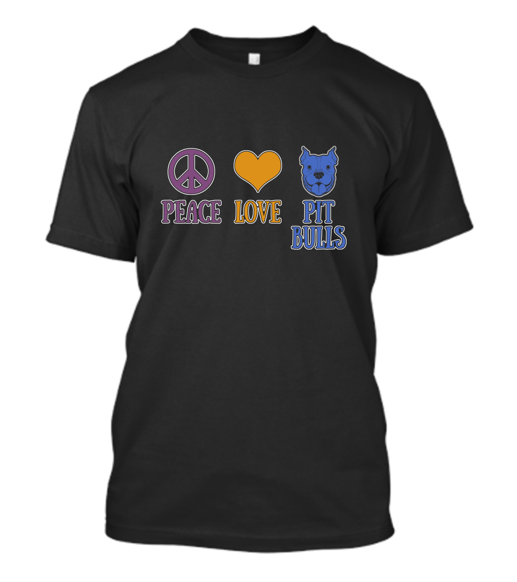 Peace Love Pit Bulls T-Shirt
