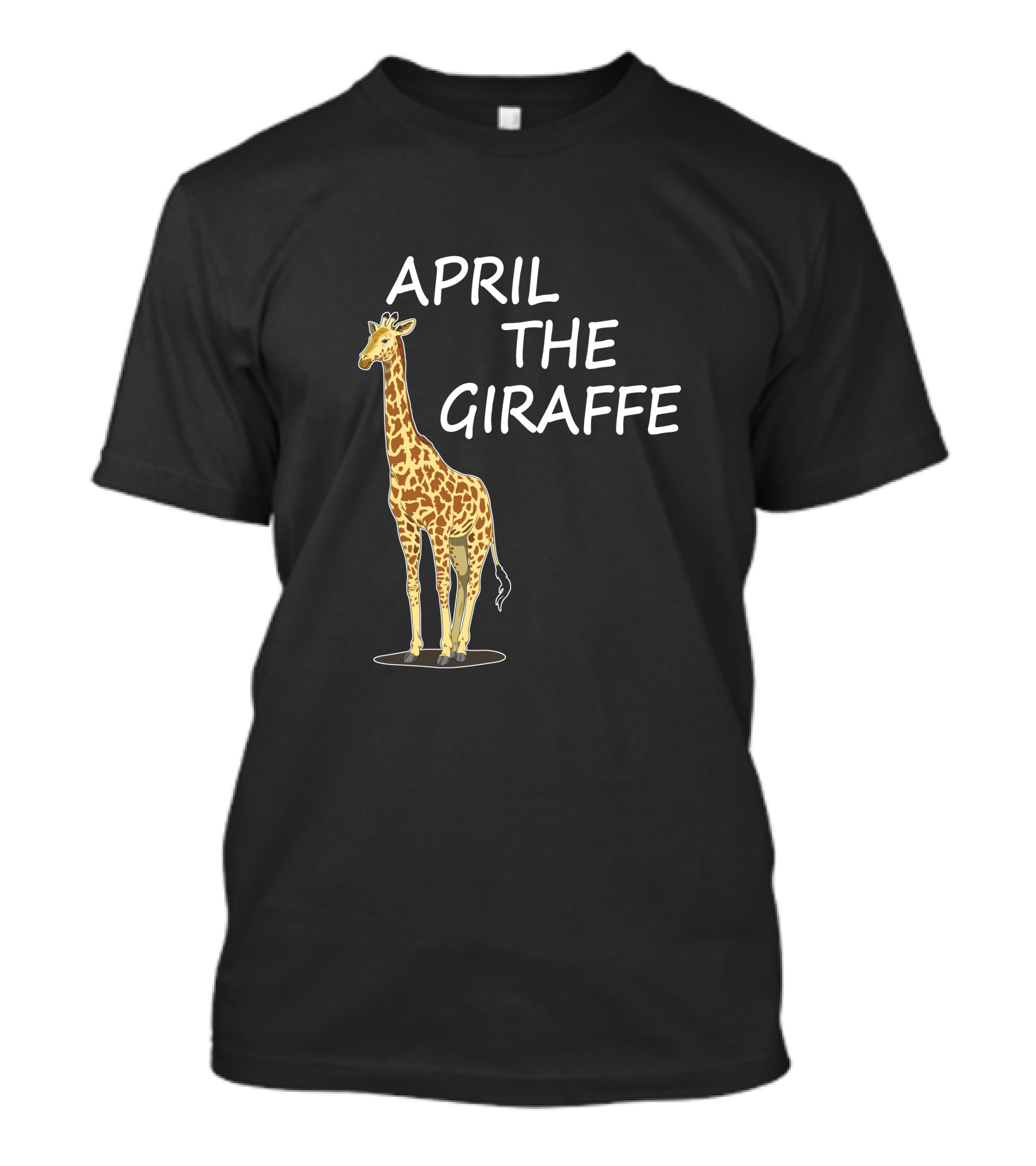 April The Giraffe Standing Majestically T-Shirt