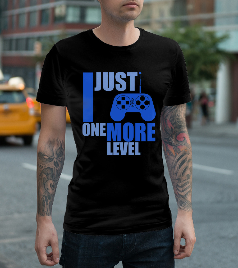 Just One More Level Funny Gamer Superhero T-Shirt
