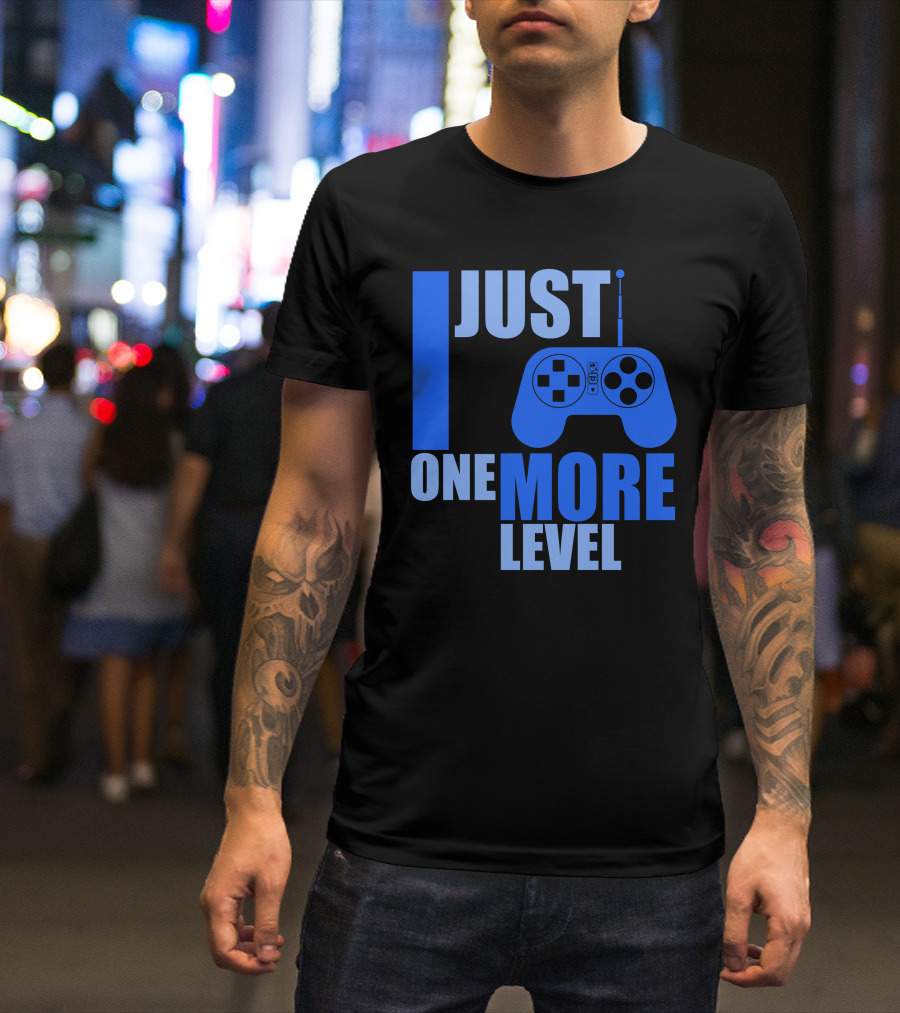 Just One More Level Funny Gamer Superhero T-Shirt