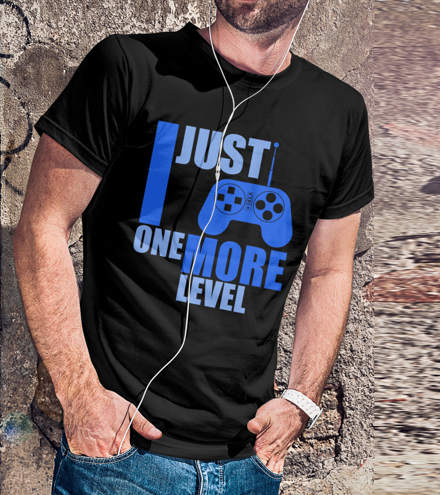 Just One More Level Funny Gamer Superhero T-Shirt