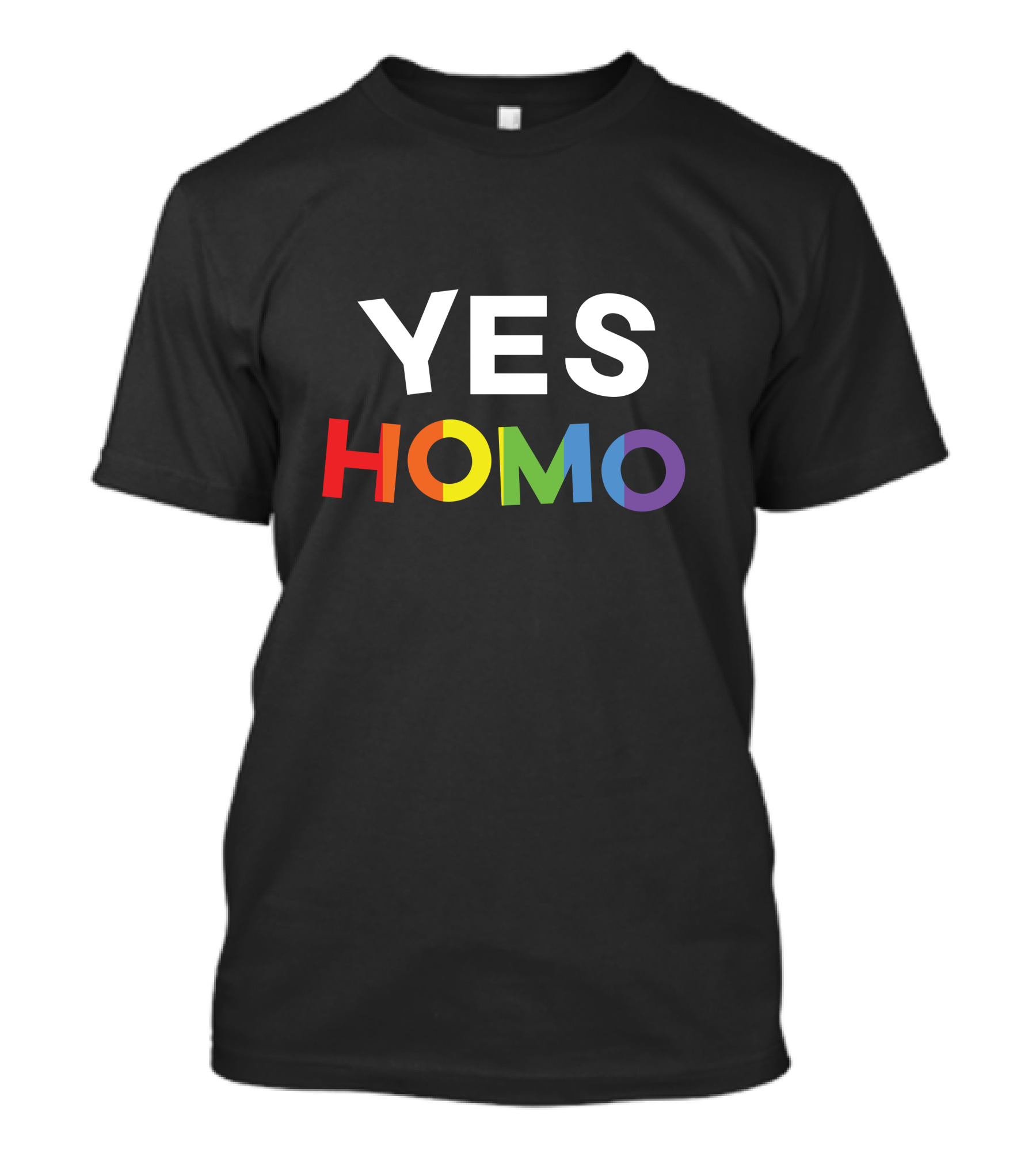 Yes Homo Rainbow Gay Pride Men's T-Shirt
