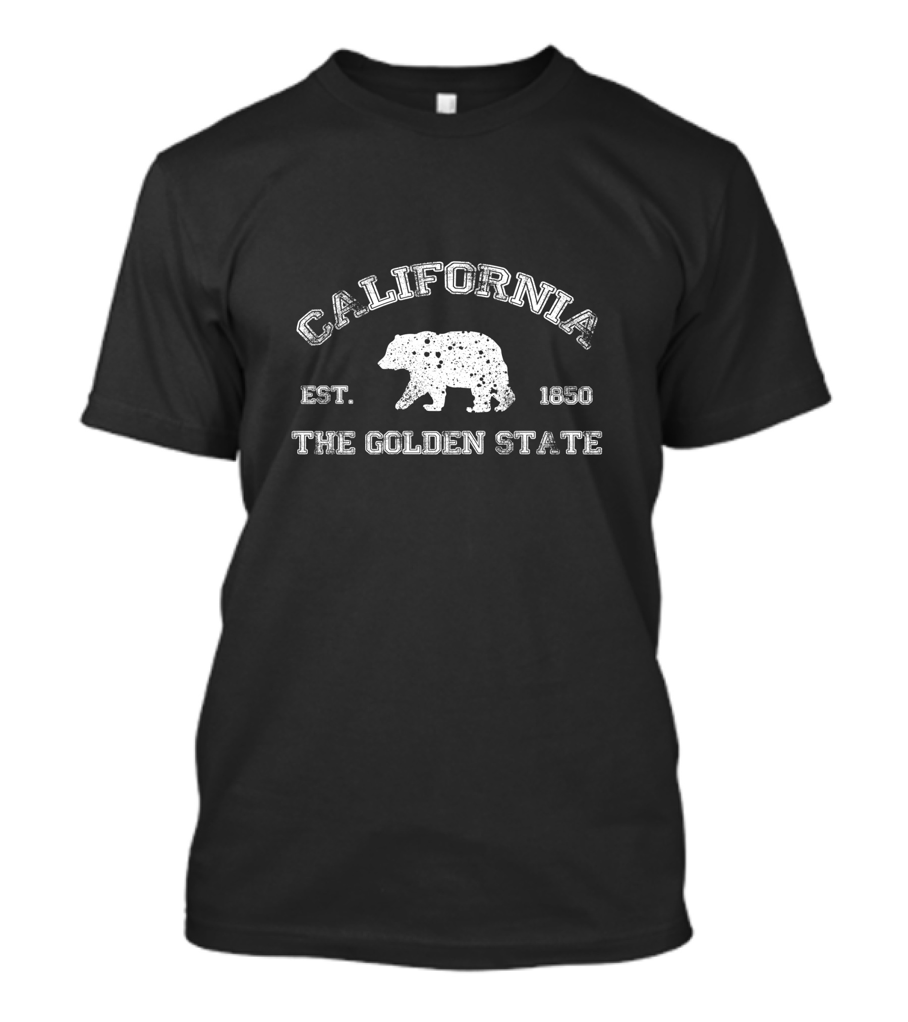 California Bear Est 1850 The Golden State USA T-Shirt
