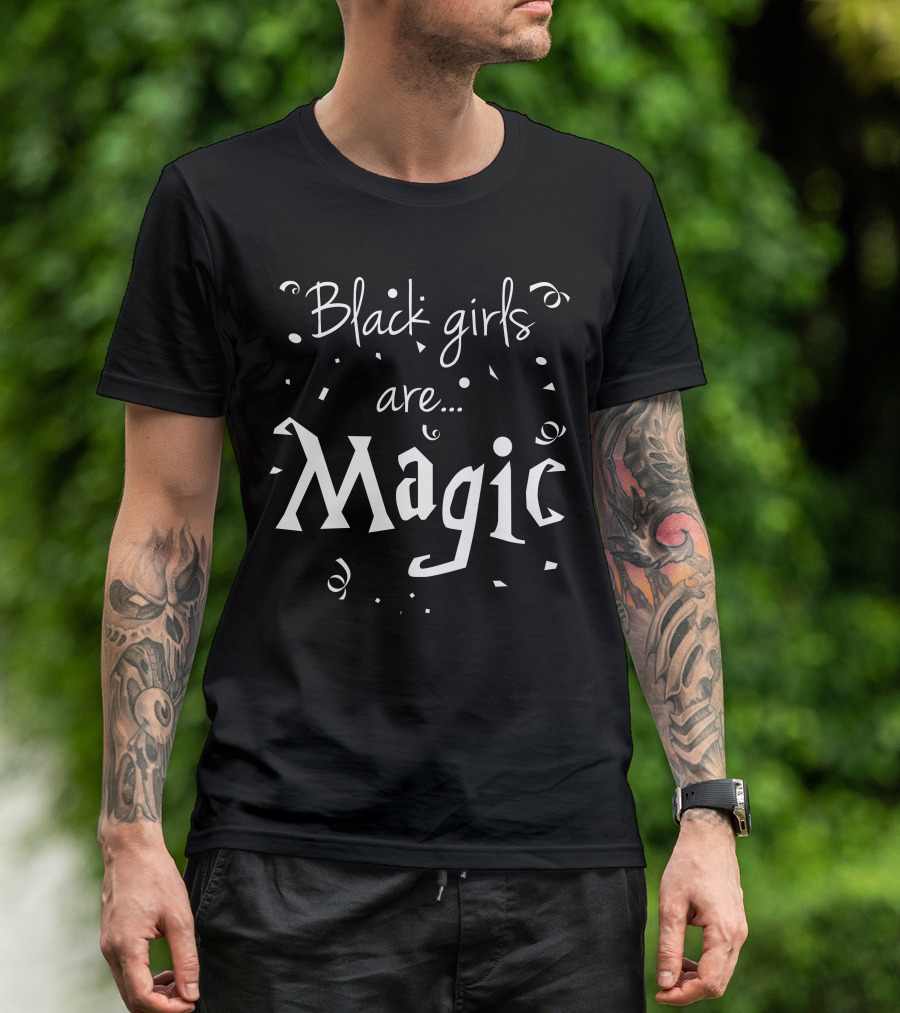 Black Girls Are Magic Confetti T-Shirt