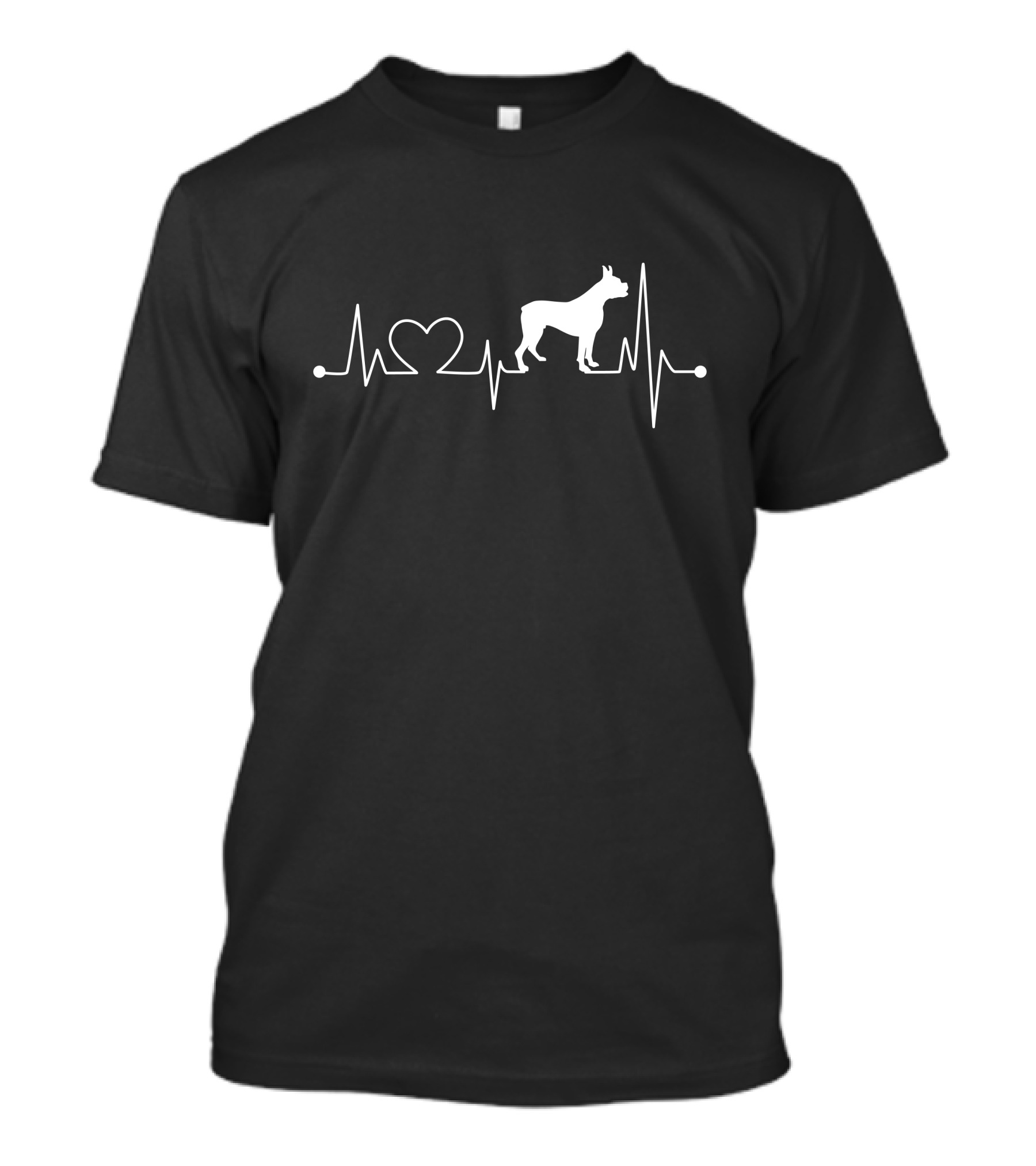 Boxer Heartbeat Love Dog T-Shirt