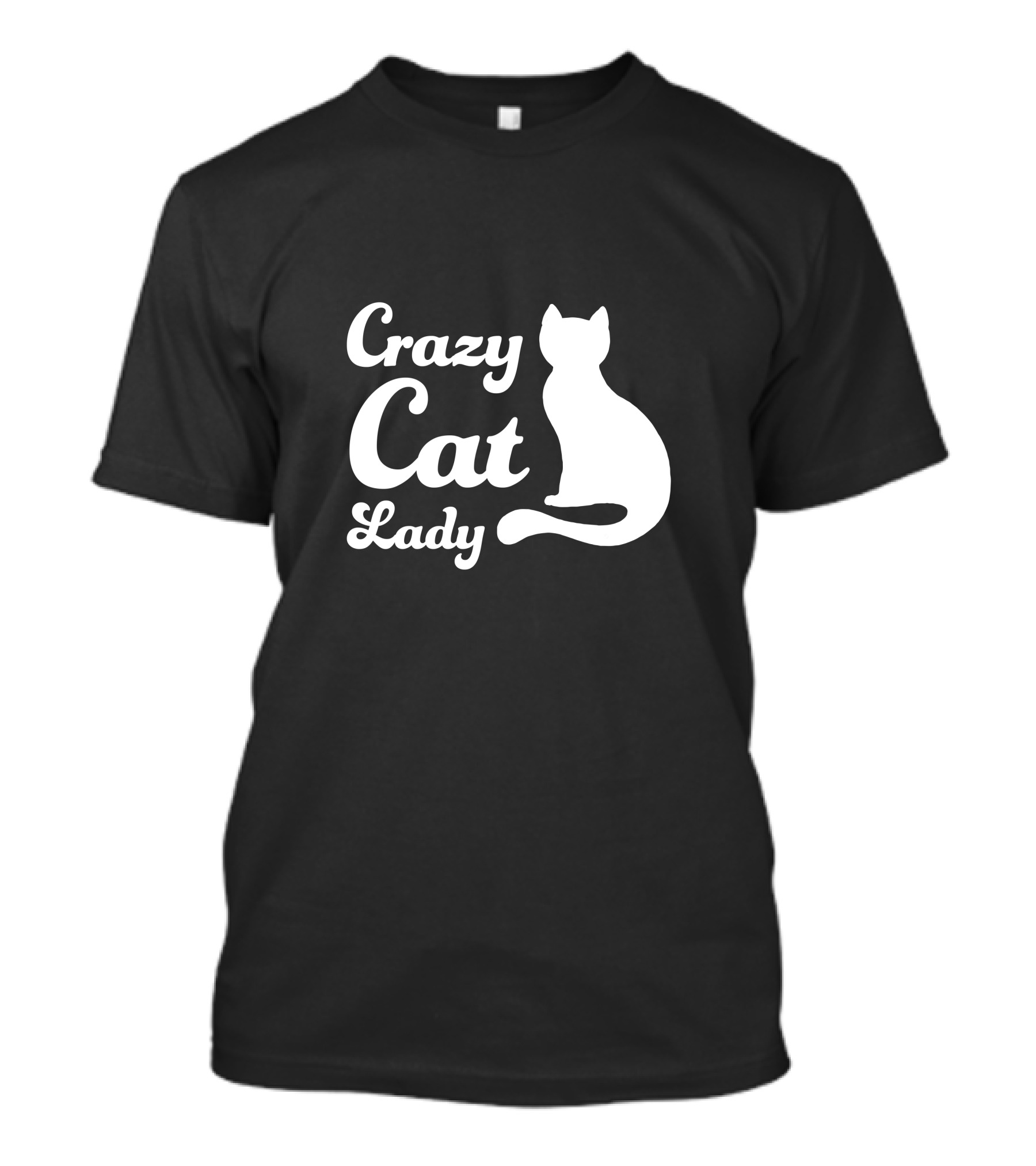 Crazy Cat Lady White Cat T-Shirt